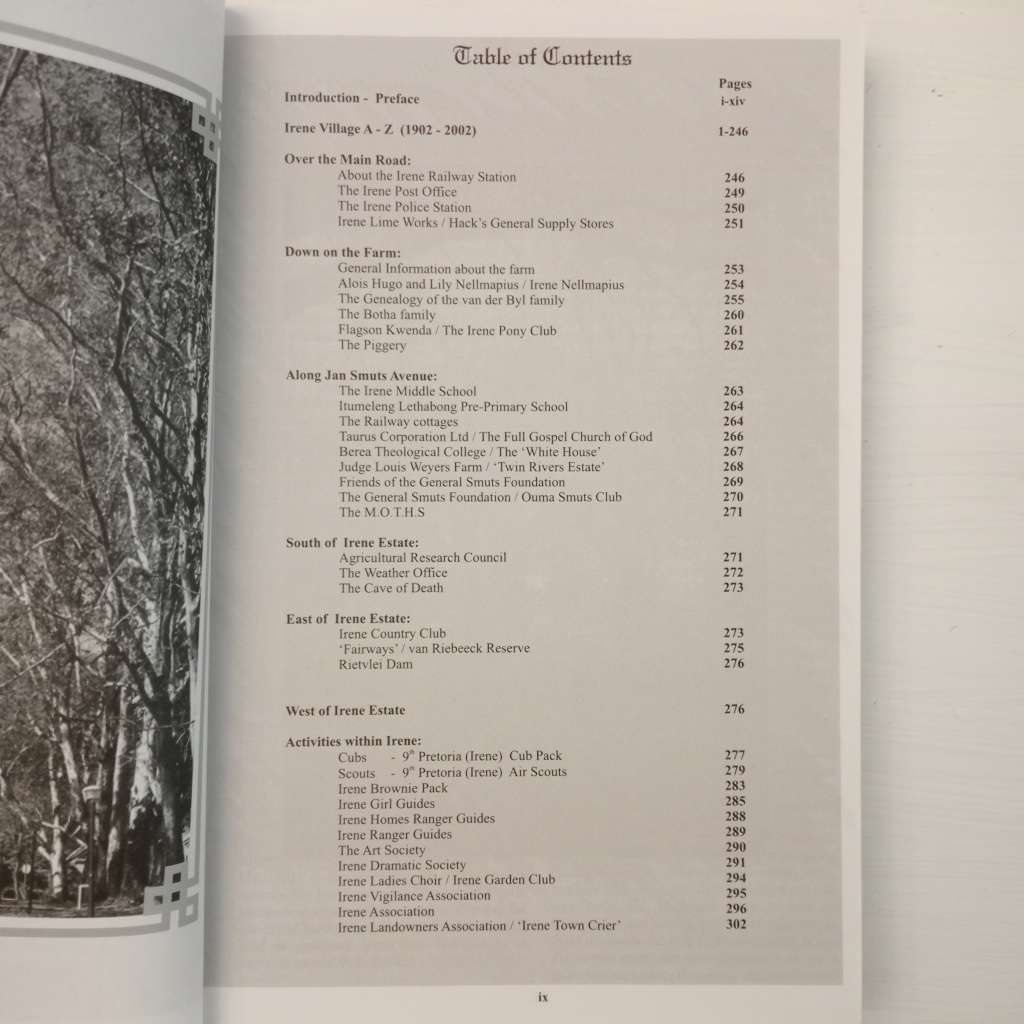 CLEARANCE! Dear Irene An anecdotal account of how the village grew - Diana Lensen