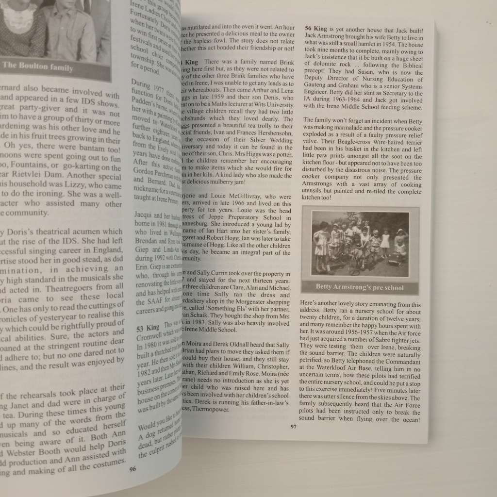 CLEARANCE! Dear Irene An anecdotal account of how the village grew - Diana Lensen