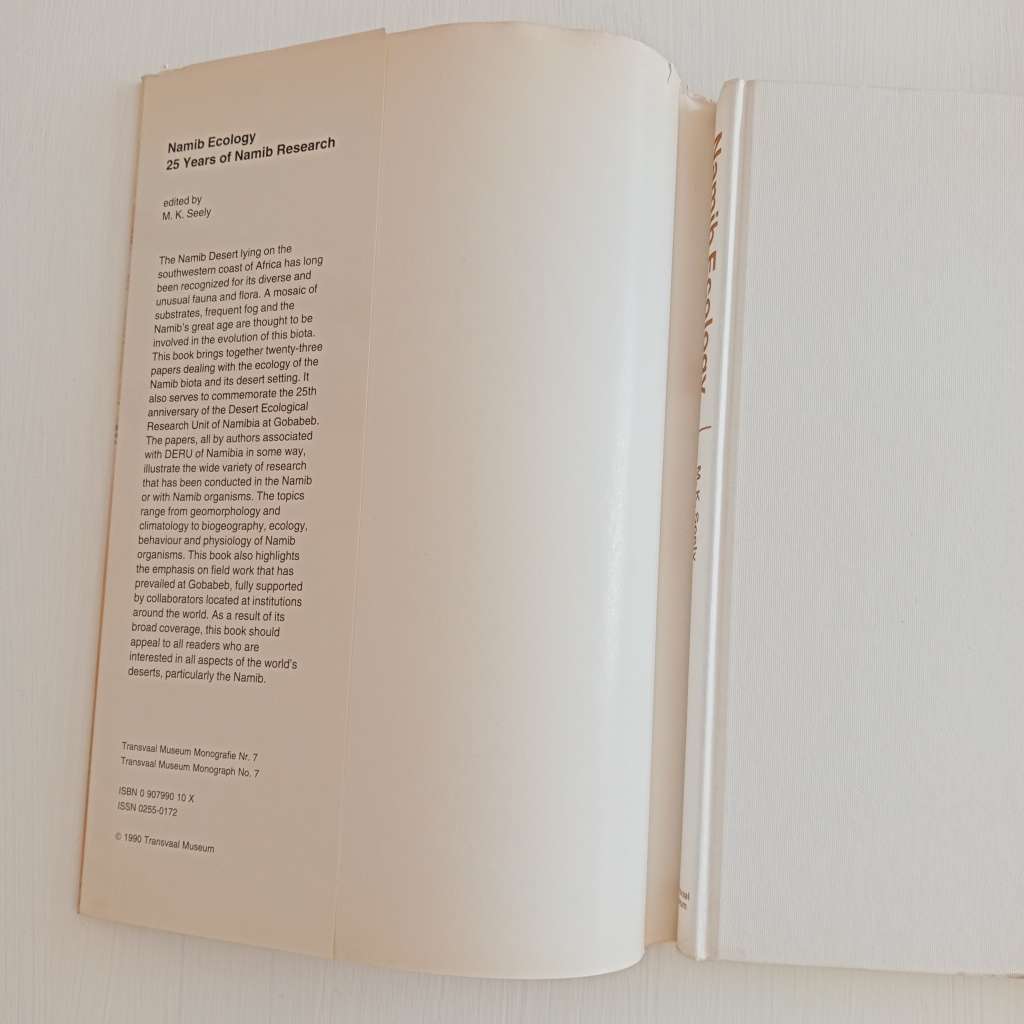 Namib ecology: 25 years of Namib research (Transvaal Museum monograph No. 7)