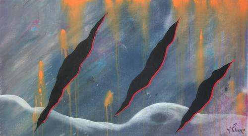 Investment Artwork - Original Mario Pelser - "Abstract - Hidden Agendas"  500 x 900