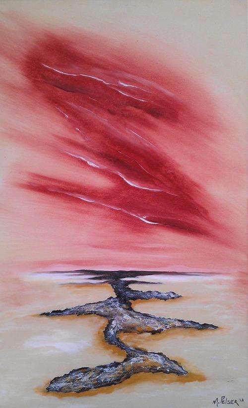 Investment Artwork - Original Mario Pelser (1976-) "Abstract - Seascape" 80cm x 50cm