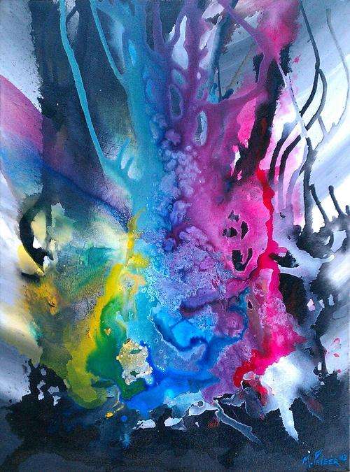 Investment Artwork - Original Mario Pelser (1976-) "Flux" 80cm x 60cm