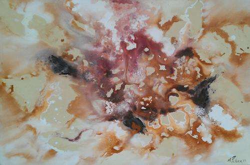 Investment Artwork - Original Mario Pelser (1976-) "Nebula" 80cm x 60cm