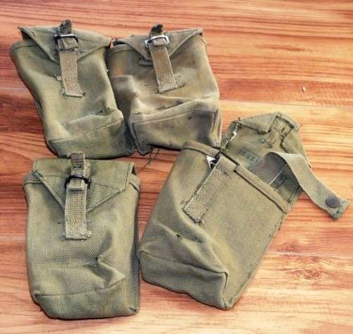 RHODESIAN Army magazine pouches double