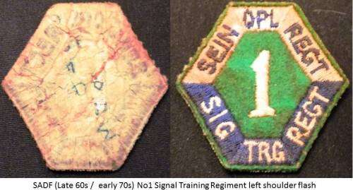 SADF 1 Signal Training Regiment flash