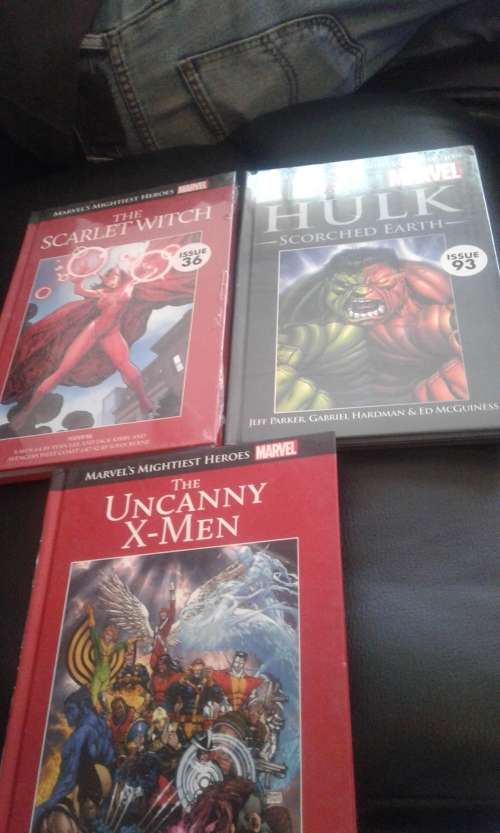 3 X MARVELS MIHTIEST HEROES HARDCOVER COMICS (BID PER BOOK TO TAKE ALL 3)