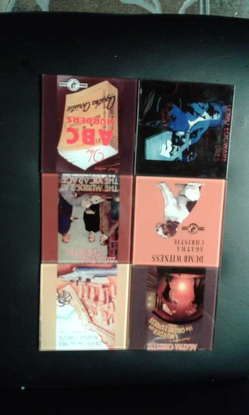 6 X AGATHA CHRISIE GLASS COASTERS (ONE  BID)