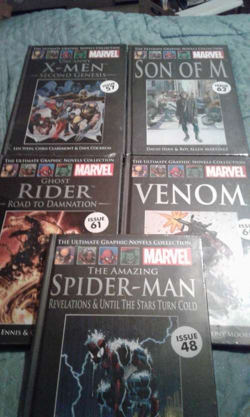 5X THE ULTIMATE GRAPHIC NOVELS MARVELCOMICS COLLECTION (HARDCOVER )BID PER BOOK TO TAKE ALL