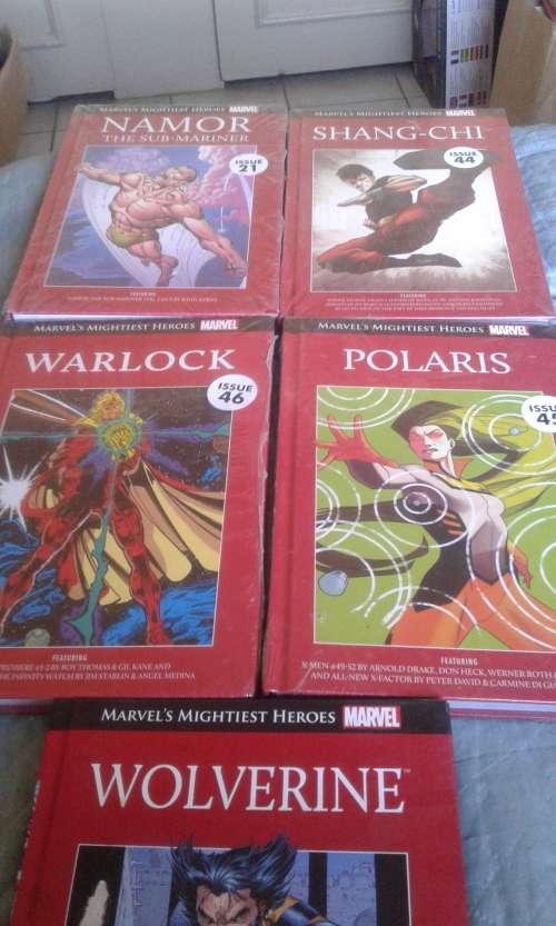 5 X MARVELS HARDCOVER COMICS (TO CHOSE OR TAKE THE LOT)