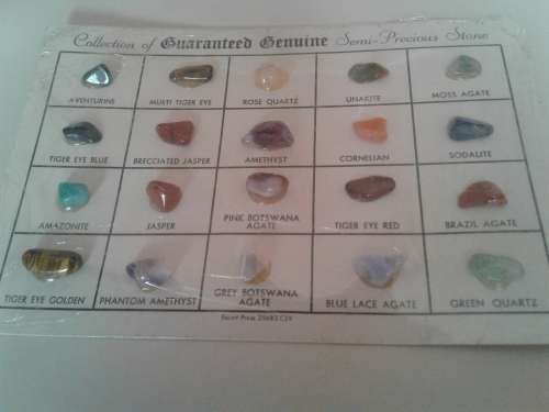 COLLECTION OF GUARANTEED GENUINE SEMI PRECIOUS STONE