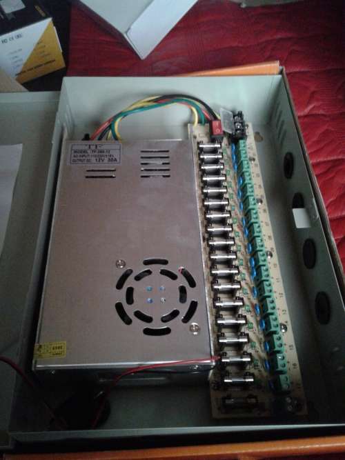 12 VDC18 OUTPUT SWITCH MODE CCTV POWER SUPPLY (30 A)