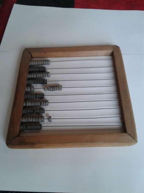 VINTAGE WOODEN COUNTER