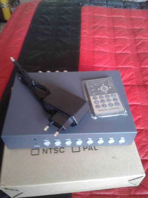 8 CHANNEL VIDEO PROCESSOR INCL REMOTE AND POWER ADAPTER(COLOR QUAD SYSTEM) -SEE DESCRIPTION