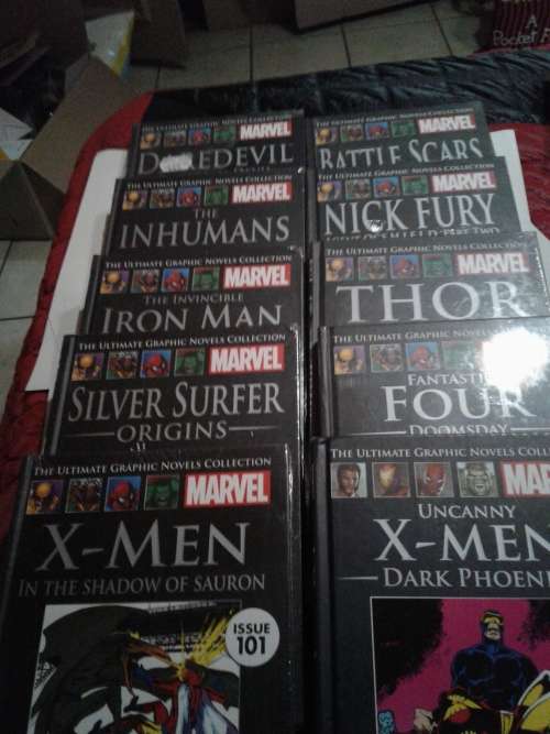 10 X THE ULTIMATE GRAPHIC NOVELS COLLECTION MARVELS HARDCOVER COMICS  (TO CHOSE OR TAKE ALL )