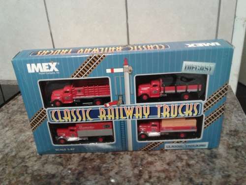 4 IN A PACK SCALE 1:87 DIECAST METAL CLASSIC RAILWAY TRUCK