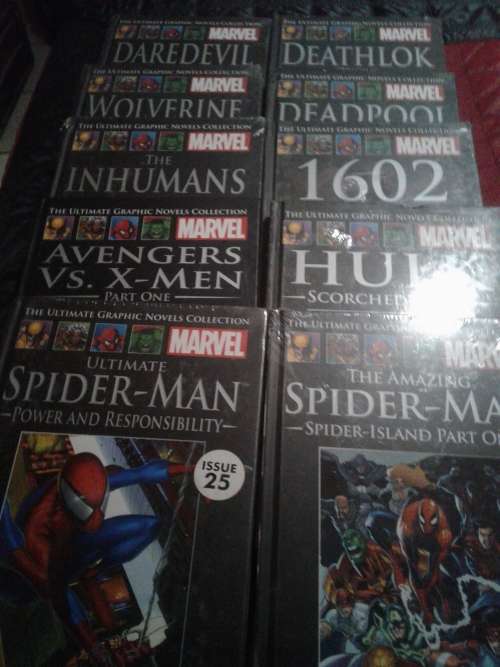 10 X THE ULTIMATE GRAPHIC NOVELS COLLECTION MARVELS HARDCOVER COMICS  (TO CHOSE OR TAKE ALL )