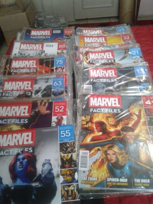 65 ISSUES OF MARVEL FACT FILE MAGAZINES (1 TO 100)SEE DESCRIPTION