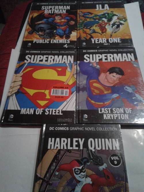 5 X D.C. GRAPHIC NOVELS HARDCOVER CHOMICS ¥TO CHOSE OR TAKE ALL )