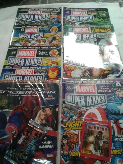 9 ISSUES  (ALL SORTS )MARVEL SUPER HEROES PAPERBACK COMICS,ONE BID