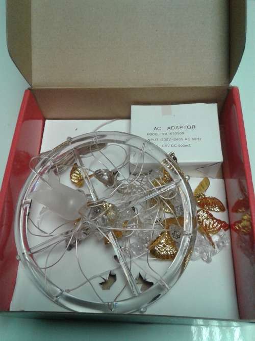 6 LED SCHMETTERLINGE IN  MULTICOLOR LIGHTS INCL.A.C. ADAPTER