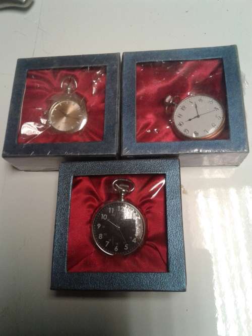 3 X STUNNING CLASSIC QUARTZ POCKETWATCH  (TO CHOSE OR TAKE ALL )