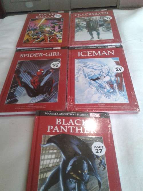 5 X MARVELS MIGHTIEST HEROES HARDCOVER COMICS  (TO CHOSE OR TAKE ALL )