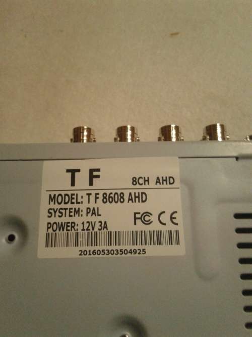 8 CHANNELS AHD DVR-SEE DESCRIPTION