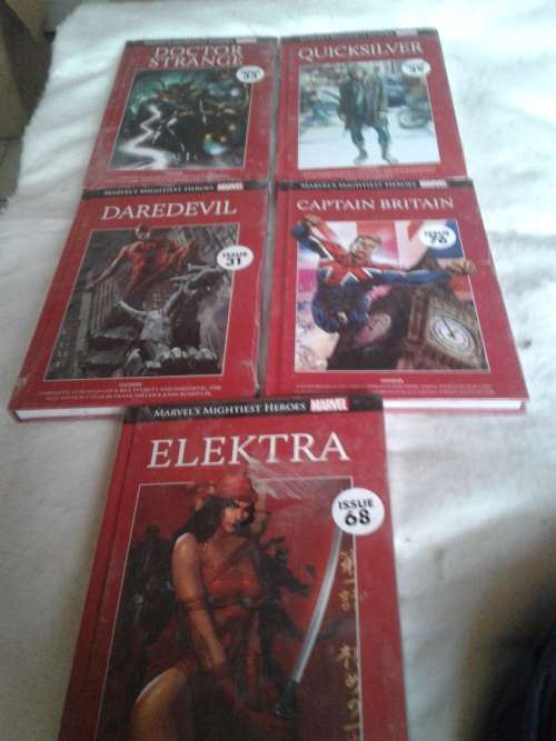 5 X MARVELS MIGHTIEST HEROES HARDCOVER COMICS  (TO CHOSE OR TAKE ALL )