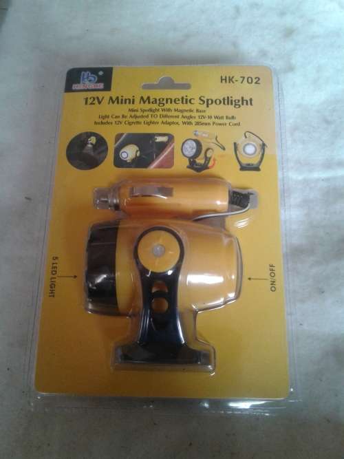12V MINI MAGNETIC SPOTLIGHT  (5 LED LIGHT)