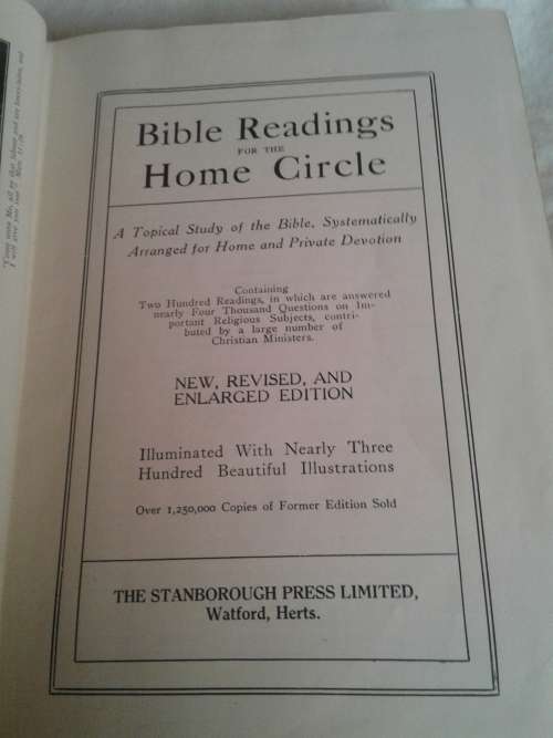 COLLECTORS BIBLE READINGS AND ILLUSTRATIONS (GREAT BRITAIN)
