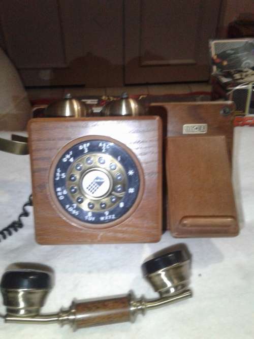 VINTAGE  TELKOM WOODEN TELEPHONE  (WORKS WITH ANY LANDLINE)WALL MOUNT WITH DIRECTORY SPACE