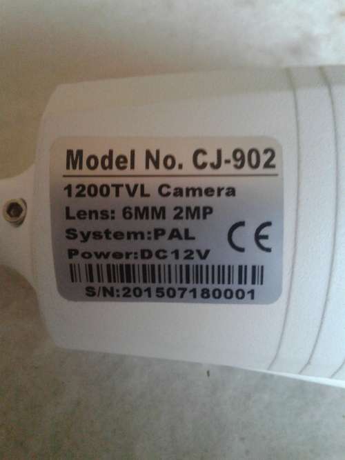CJX 6MM,1200 TVL,2MP INFRARED WATERPROOF CCTV CAMERA
