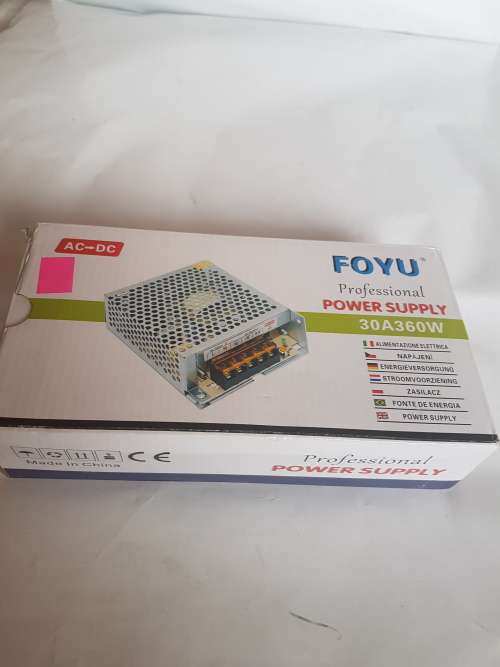 12V,30 AMPS CCTV POWER SUPPLY WITH BUILT-IN ON/OFF CIRCUIT