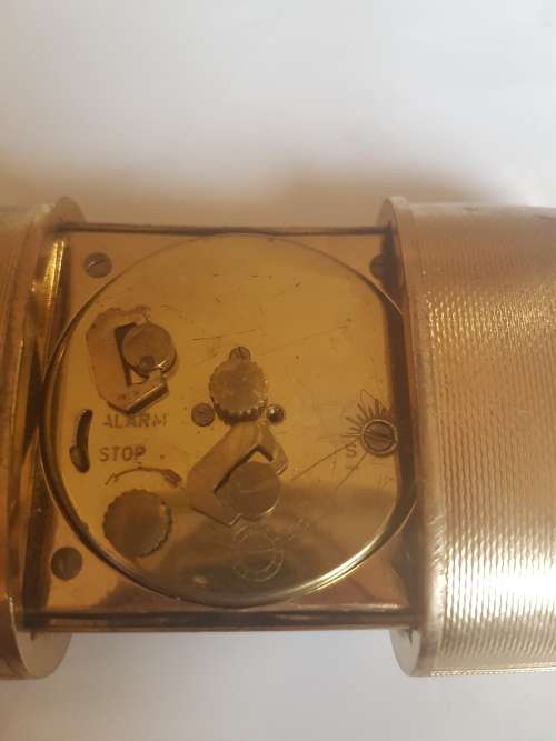 7 JEWELS EUROPA MECHANISM CLOCK IN BUILT IN GOLD CASE