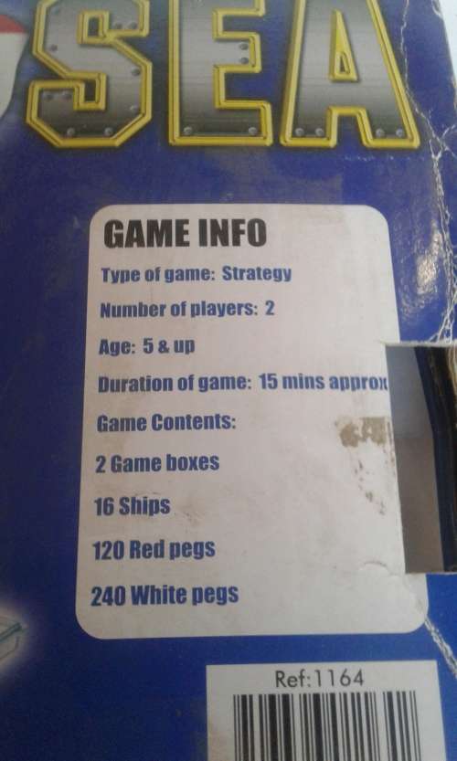 VINTAGE VICTORY AT SEA GAME (UNUSED)MADE IN LONDON