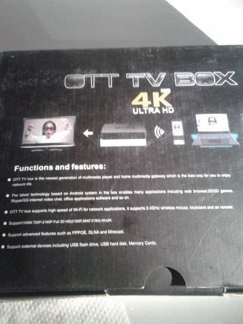 4K ULTRA HD OTT TV BOX (INTERNET TV)