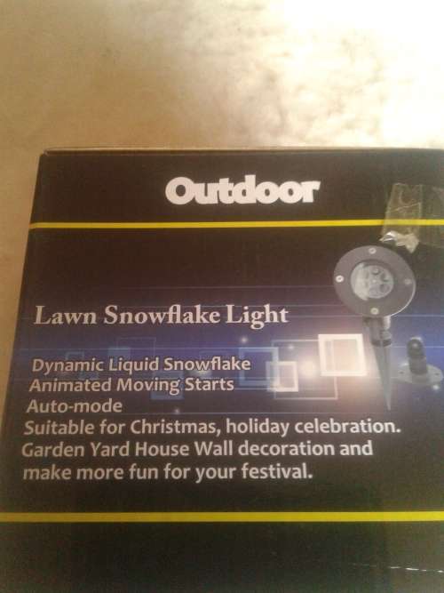 LAWN SNOWFLAKE LIGHT (ANIMATED MOVING STARTS,AUTO MODE,CELEBRATIONS ETC...)
