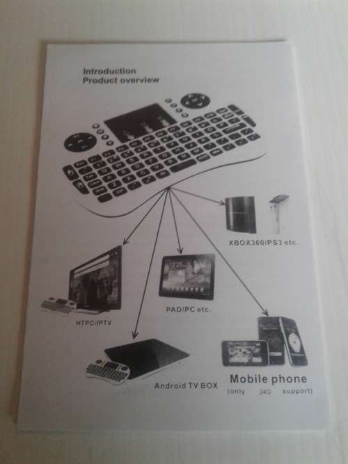 WORLDS MINI WIRELESS KEYBOARD &MOUSE COMBO (MULTIMEDIA REMOTE CONTROL &TOUCHPAD FUNCTION )