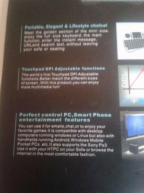 WORLDS MINI WIRELESS KEYBOARD &MOUSE COMBO (MULTIMEDIA REMOTE CONTROL &TOUCHPAD FUNCTION )