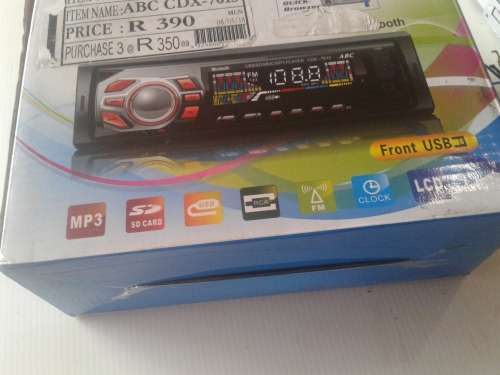 FRONT USB MP3 /FM MICRO SD/BLUETOOTH CAR RADIO