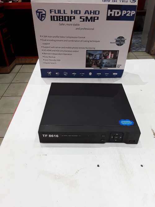 16 CHANNELS FULL HD AHD 1080P 5MP DVR INCL. POWER SUPPLY, REMOTE AND MOUSE