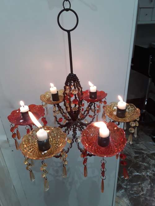 BEAUTIFUL HANGING CANDLEHOLDER(BREATHTAKING ITEM)
