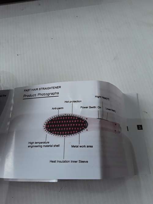 FAST HAIR BRUSH STRAIGHTENER (UP TO 230 DEGREES C)