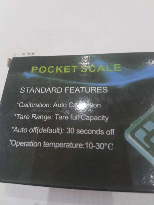 BATTERY OPERATED POCKET SCALE