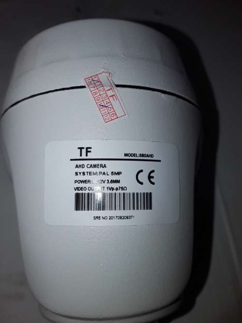 2 X 5MP AHD CAMERAS INCL. BRACKETS, ONE BID