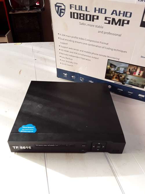 16 CHANNELS FULL HD AHD 1080P,5MP DVR INCL.POWER SUPPLY,REMOTE AND MOUSE (MOBILE VIEWING)
