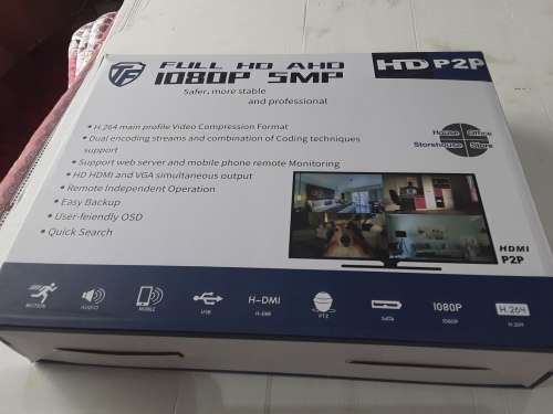 16 CHANNELS FULL AHD 1080P, 5MP  DVR INCL.POWER SUPPLY, REMOTE AND MOUSE