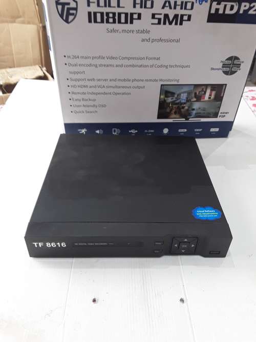 16 CHANNELS FULL HD AHD 1080P,5MP DVR INCL.POWER SUPPLY, REMOTE AND MOUSE