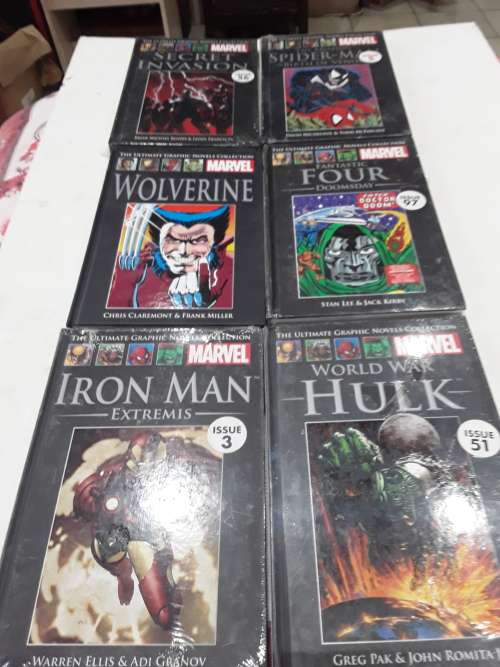6 x MARVEL HARDCOVER COMICS (TO CHOSE OR TAKE ALL)