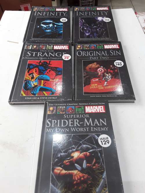 5 X MARVEL'S HARDCOVER COMICS (TO CHOSE ORE TAKE ALL)